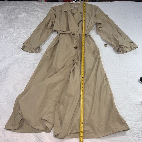 We The Free People Eastwick Trench Coat Women's Size L Beige Nylon Light NWOT - Picture 8 of 16